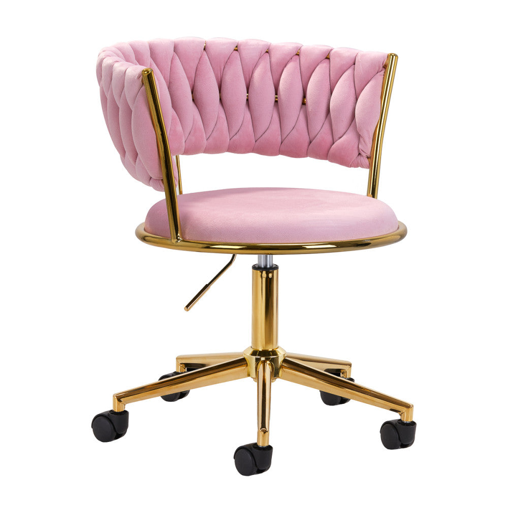 Chair Girevole 4Rico Qs-Gw01G Rosa