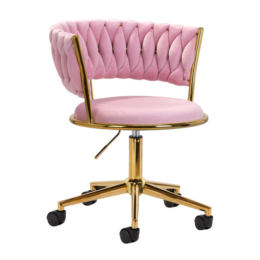 Chair Girevole 4Rico Qs-Gw01G Rosa