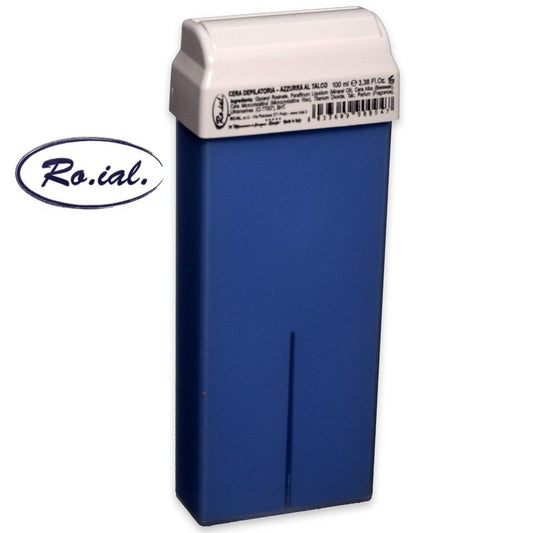 Roial cera in cartuccia 100 ml azzurra al talco
