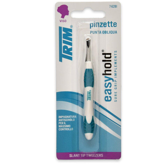 Trim pinzette punta obliqua easyhold