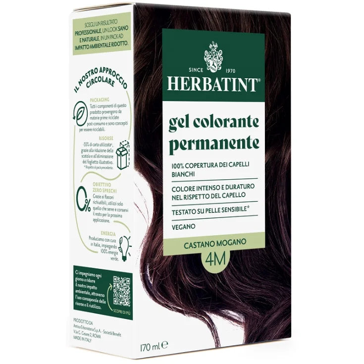 Gel Colorante 4M Castano Mogano Herbatint 170ml