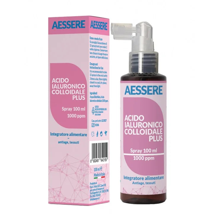 Aessere srl Acido Ialuronico Colloidale Plus Spray Orale 100Ml
