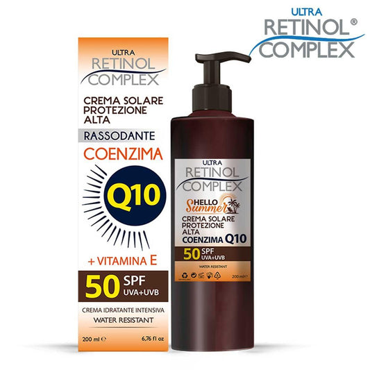 Retinol complex hello summer crema solare spf 50 coenzima q10 200 ml