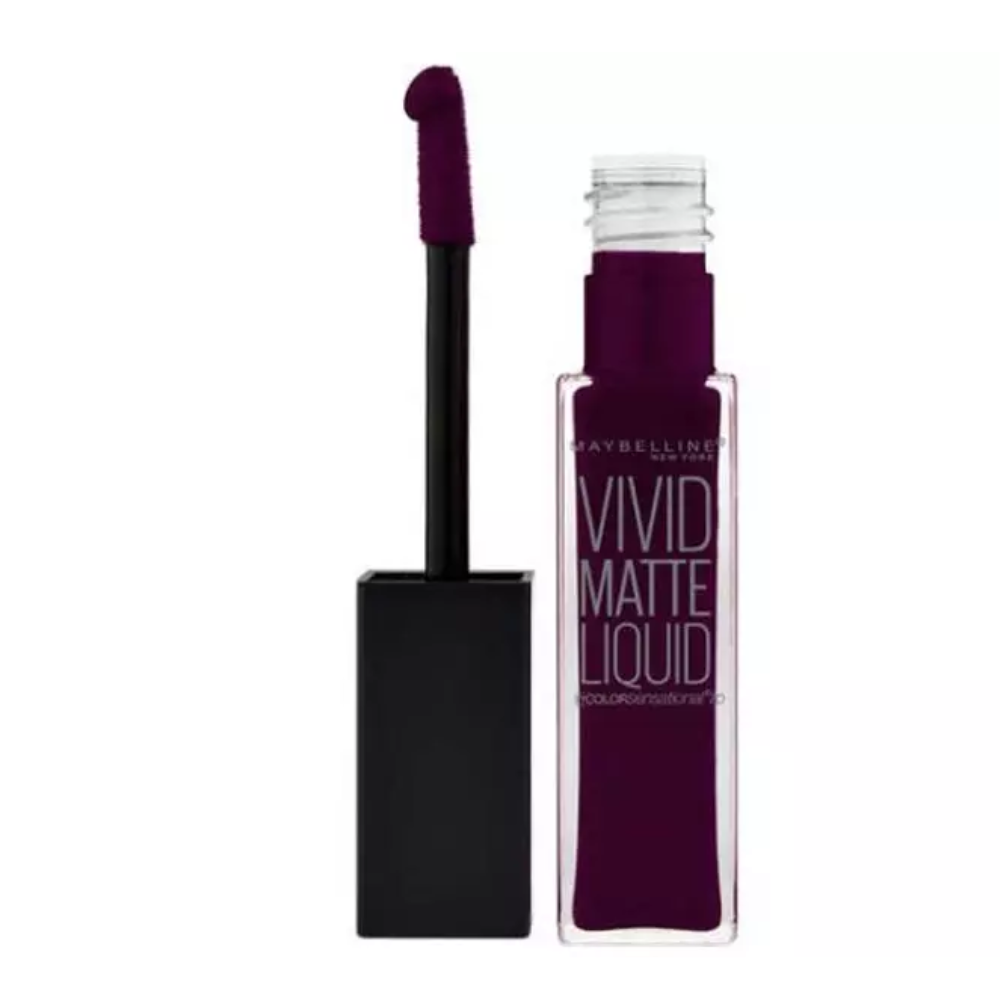 Rossetto Liquido Vivid Matte Maybelline 45 Possessed Plum