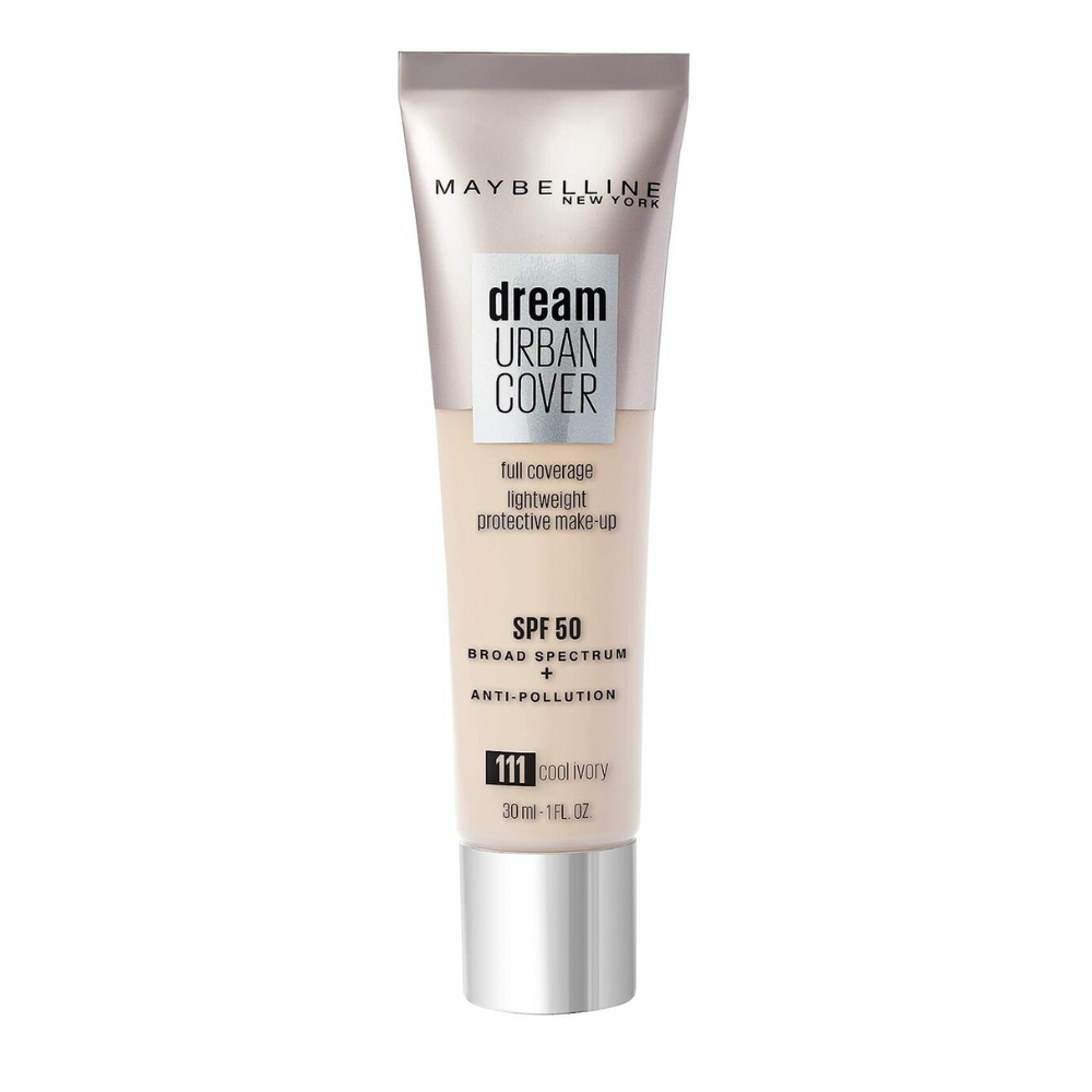Maybelline Dream Urban Cover Full Cover Protezione leggera Make-up SPF50 111 Cool Ivory 30 ml