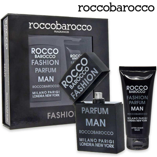 Rocco barocco moda uomo edt 75 ml + balsamo dopobarba 100 ml