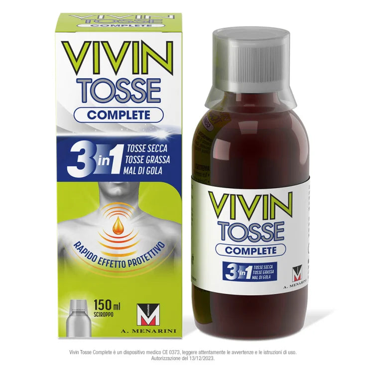 A.menarini ind.farm.riun.srl Vivin Tosse Complete 3In1 Sciroppo 150Ml