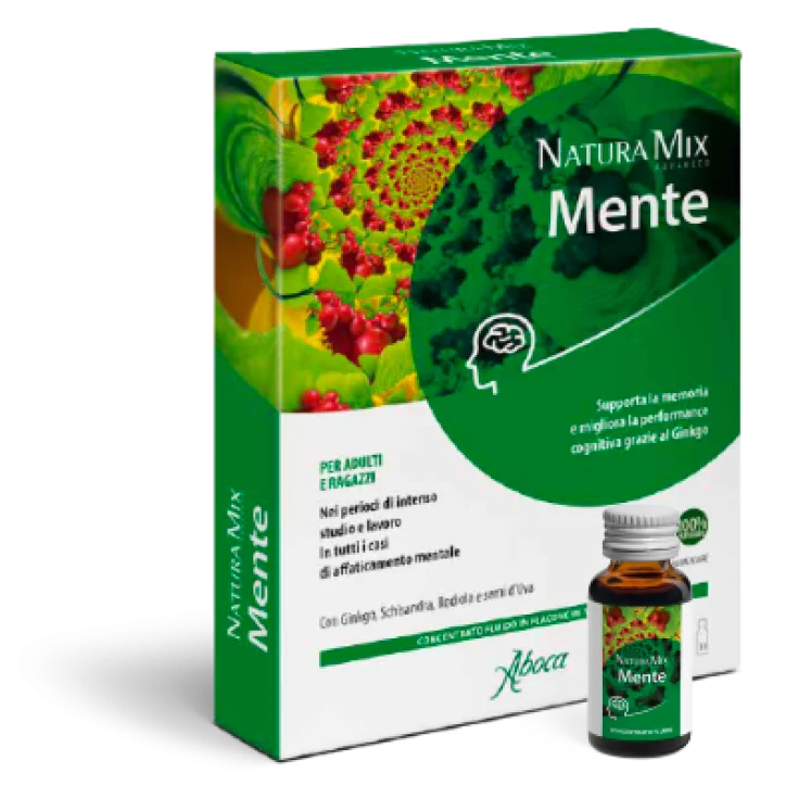 Aboca spa societa' agricola Natura Mix Advanced Mente Aboca 10 Flaconcini Da 15G