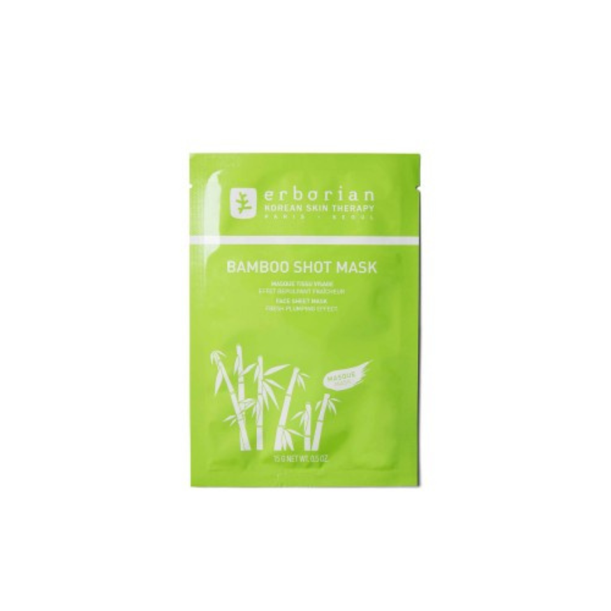 Erborian Erborian Bamboo Shot Mask Tessuto Viso Effetto Rimpolpante Frescante 15g