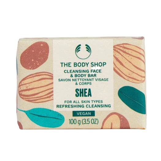 The body shop The body shop Detergente viso e corpo solido al karitè 100g