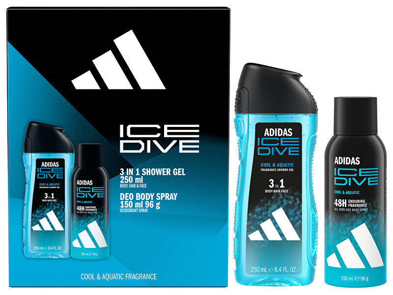 Ice Dive - deodorant ve spreji 150 ml + 3v1 sprchový gel 250 ml