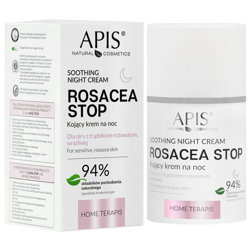 Apis Rosacea-Stop Crema Viso Lenitiva 50Ml