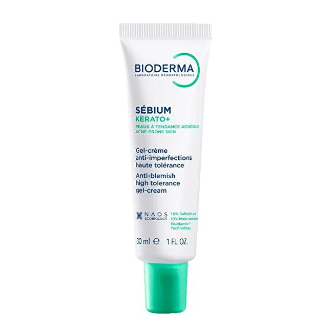 Gel cream against skin imperfections Sébium Kerato+ (Anti-Blemish High Tolerance Gel-Cream) 30 ml