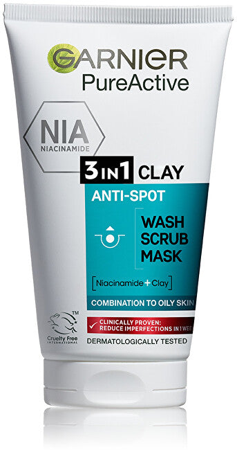 Cleansing gel, scrub and mask against imperfections 3in1 Pure 150 ml