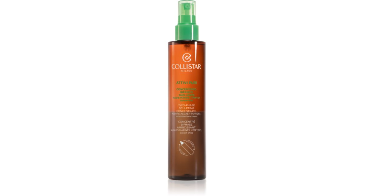Collistar Attivi Puri Concentrato Bifasico Snellente Alghe Marine Peptidi Azione Urto - 200ml