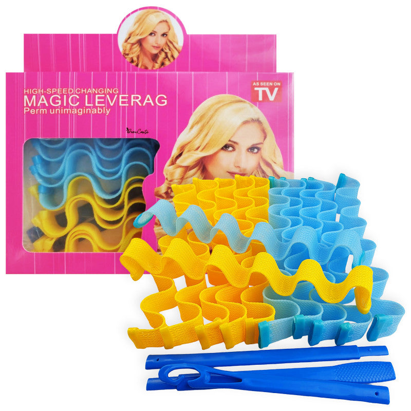 Deni Carte Papillotes - Rulli Hair Efekt Beach Look 25 Cm, 12 Pezzi.