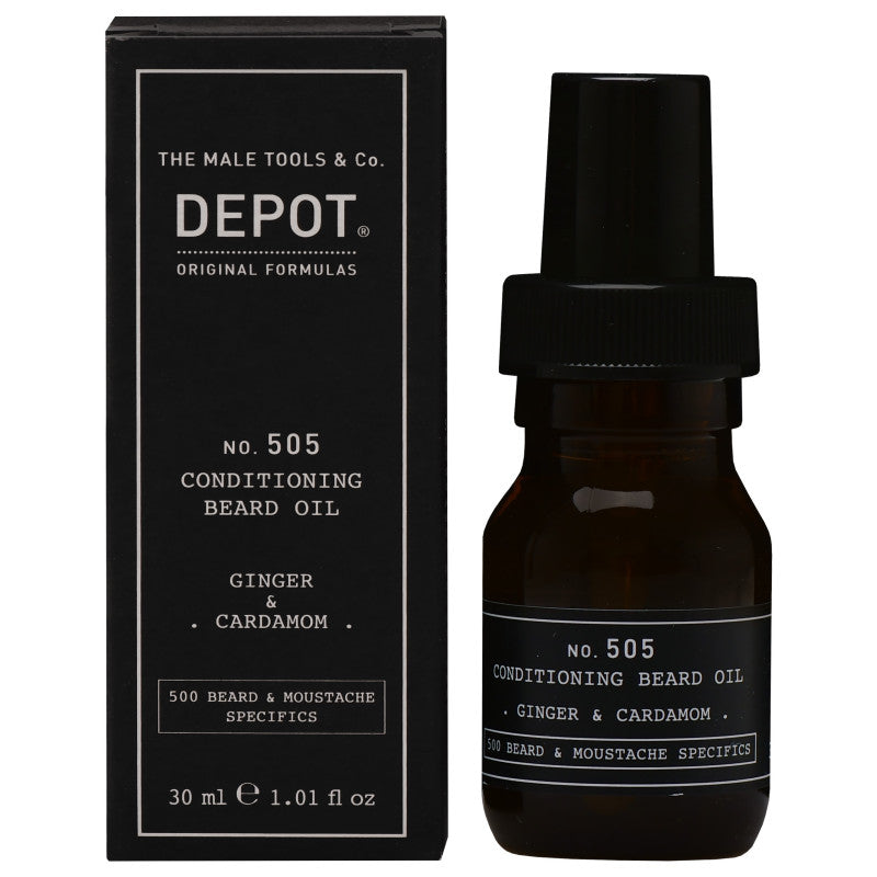 Depot N. 505 Olio Da Barba Allo Zenzero E Cardamomo 30 Ml