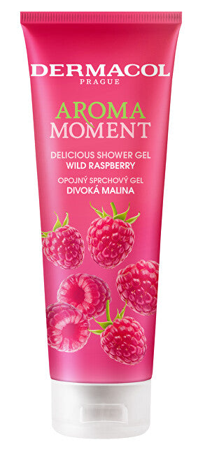 Shower gel Wild Raspberry Aroma Moment (Delicious Shower Gel) 250 ml