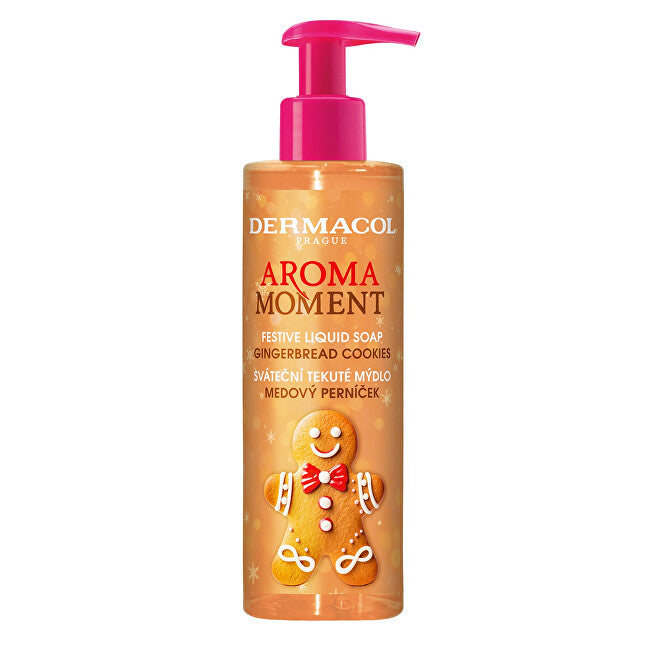 Liquid soap Honey Gingerbread Aroma Moment (Festive Liquid Soap) 250 ml