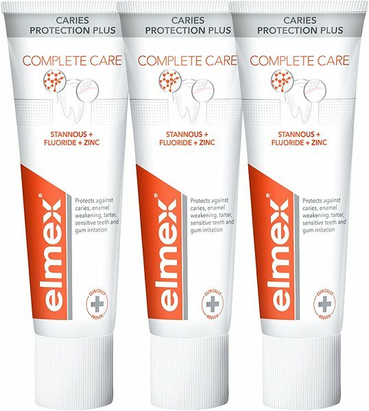 Elmex Dentifricio Protezione Carie Plus Complete Care 3 x 75 ml