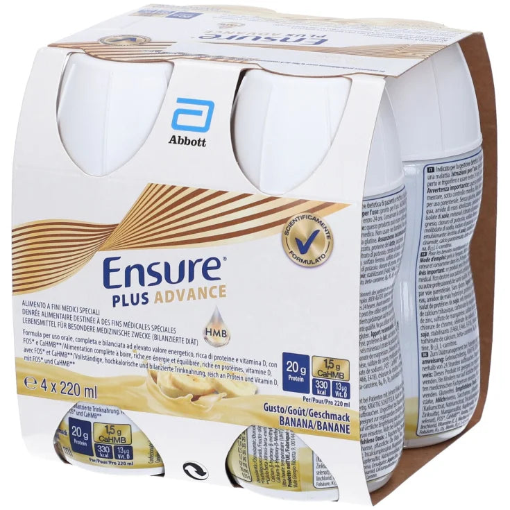Abbott srl Ensure Plus Advance Banana Abbott 4X220Ml