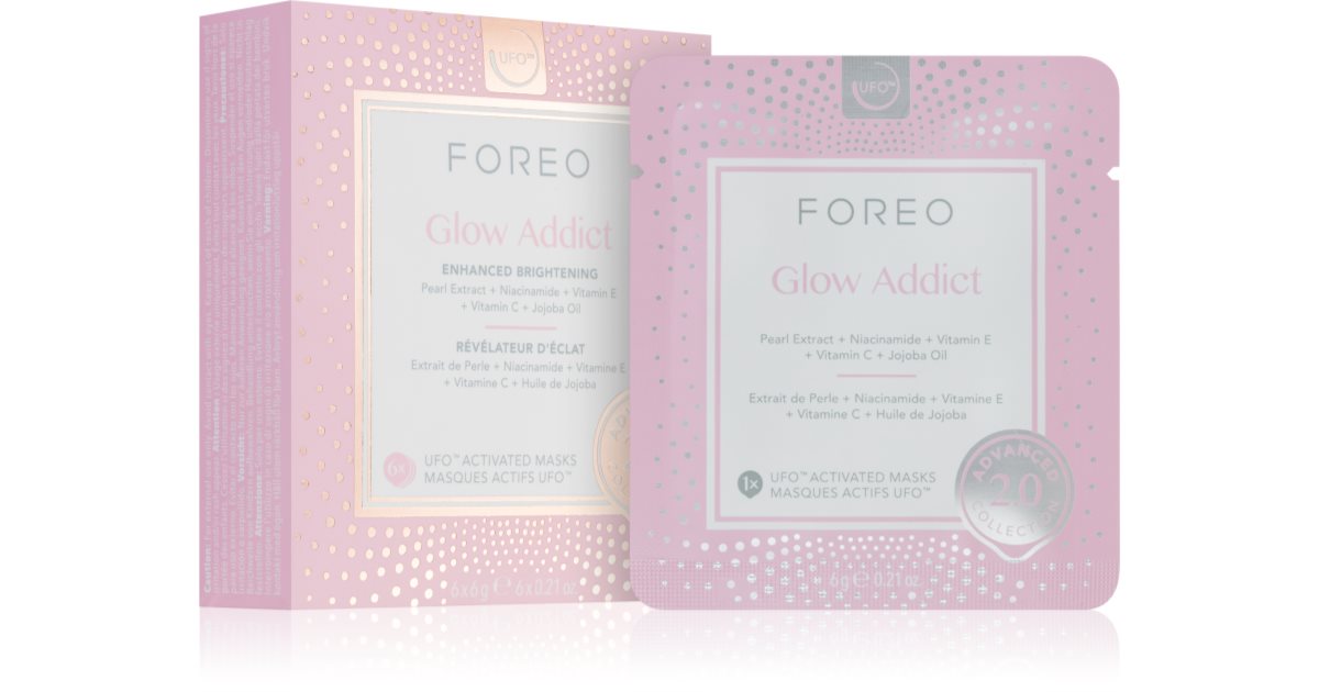 Foreo Foreo Ufo™ Glow Addict Maschera Illuminante Viso 6 Pezzi
