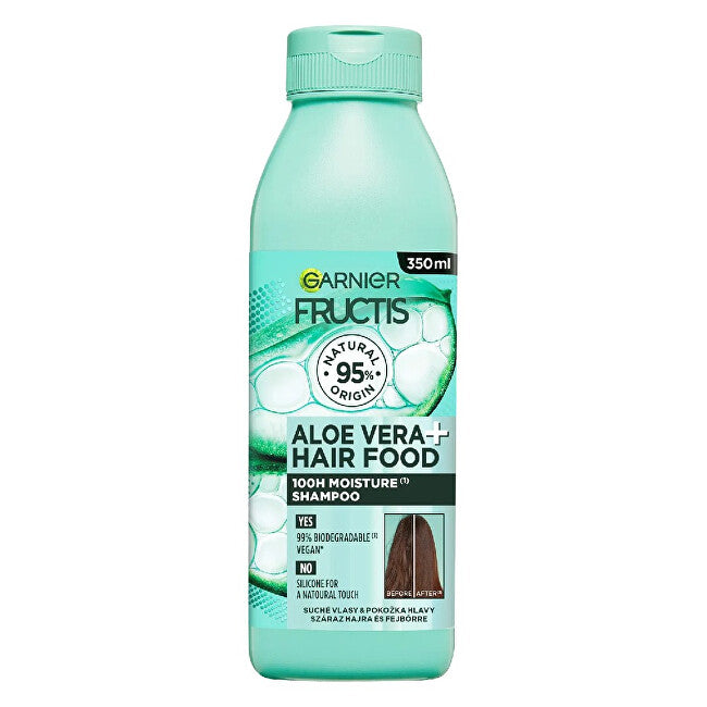 Moisturizing shampoo for normal and dry hair Fructis Hair Food (Aloe Vera Moisture Shampoo) 350 ml