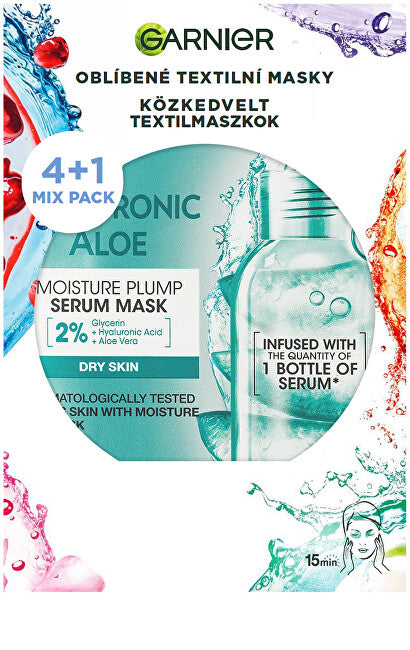 Set of fabric face masks Party Mix 4+1 pcs