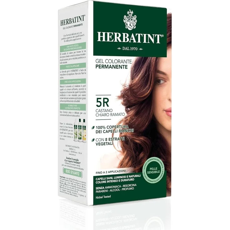 Gel Colorante Permanente 5R Castano Chiaro Ramato Herbatint