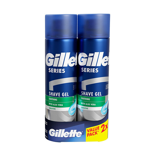 Gift set of shaving gels for sensitive skin 2 x 200 ml