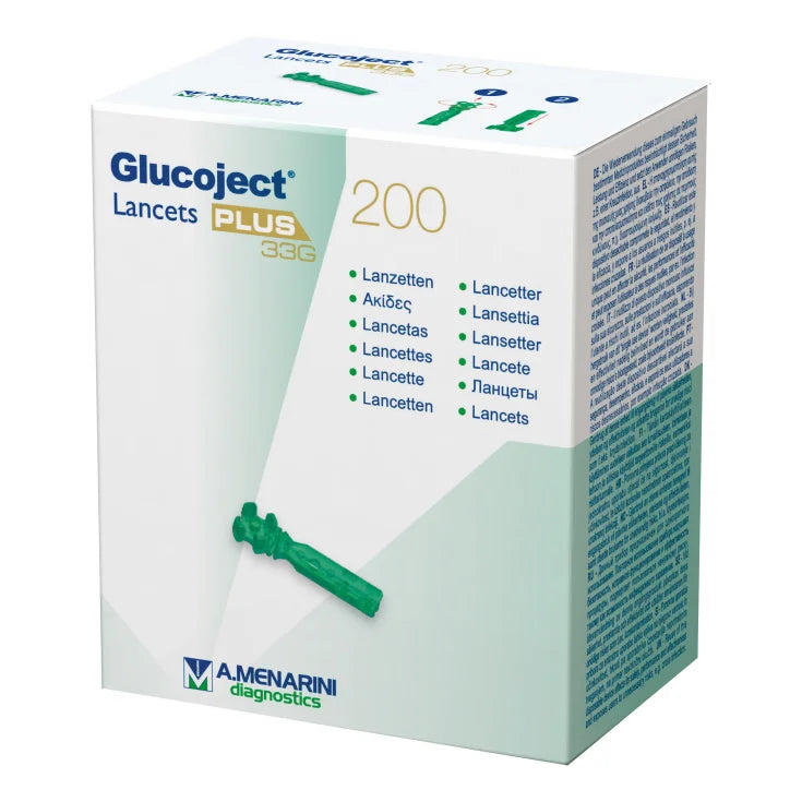 A.menarini diagnostics Glucoject Plus 33G A.Menarini Diagnostics 200 Lancette