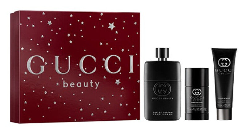 Guilty Pour Homme Eau de Parfum - EDP 90 ml + shower gel 50 ml + hard deodorant 75 ml