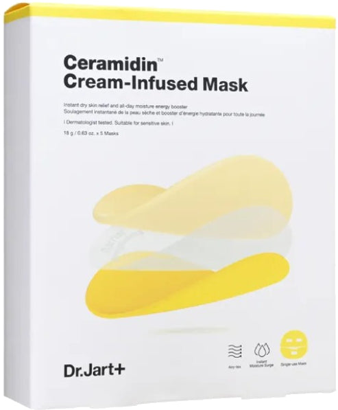 Dr. jart+ Dr. jart+ Maschera viso Ceramidin profondamente idratante (Infused) 5 x 18 g