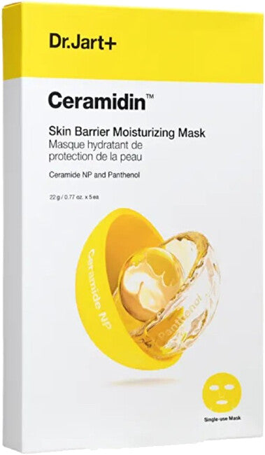 Dr. jart+ Dr. jart+ Ceramidin Maschera viso idratante e rinforzante (maschera idratante barriera cutanea) 5 x 22 g
