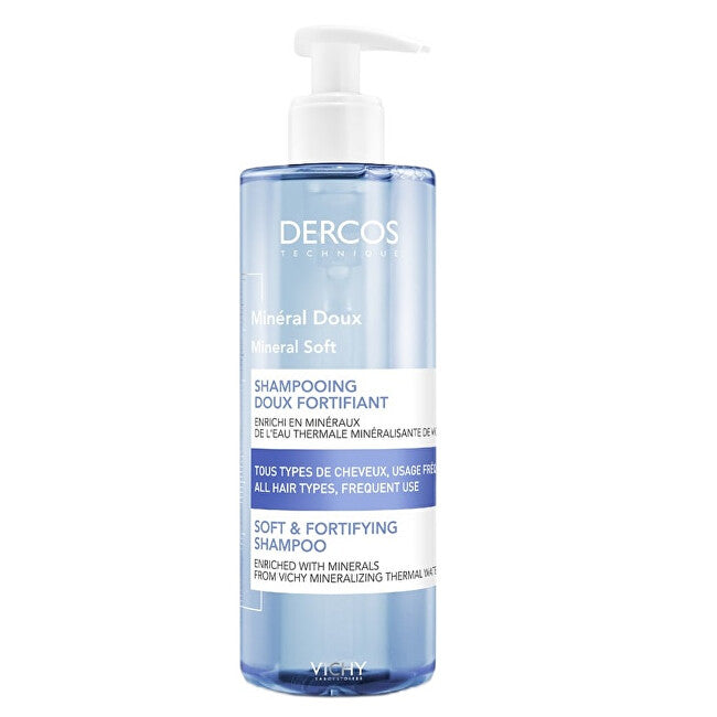 Gentle and restorative mineral shampoo for frequent washing DERCOS Dermo - Volume: 400 ml