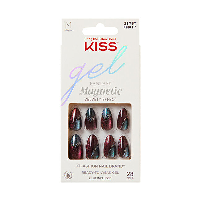 Artificial nails Gel Fantasy Magnetic - Moonlit Veil 28 pcs