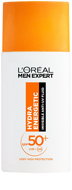 Hydrating fluid SPF 50+ Men Expert Hydra Energetic (Invisible Anti-UV Fluid) 50 ml