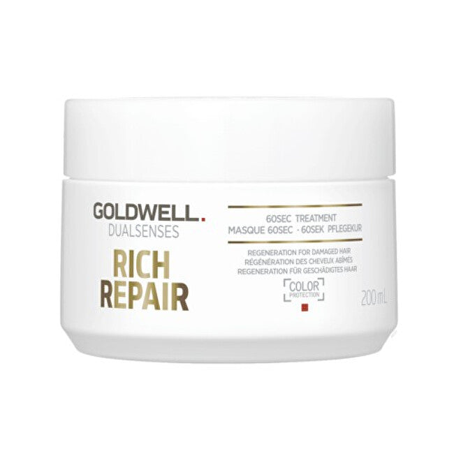 Mask for Dry and Damaged Hair Dualsenses Rich Repair (60Sec Treatment) - Volume: 200 ml