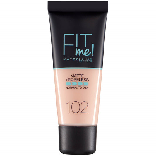 Maybelline Fit Me! Fondotinta Matte + Poreless 102 Fair Ivory 30 ml