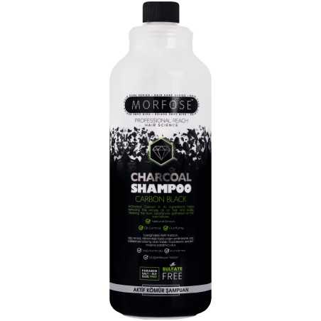 Morfose Charcoal Shampoo Carbon Black - shampoo senza SLS con carbone attivo, 1000ml