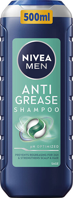 Shampoo with sage for oily hair Men (Anti Grease Shampoo) - Volume: 500 ml