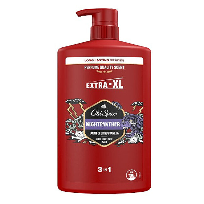 Shower gel for men NightPanther (Body-Hair-Face Wash) - Volume: 1000 ml