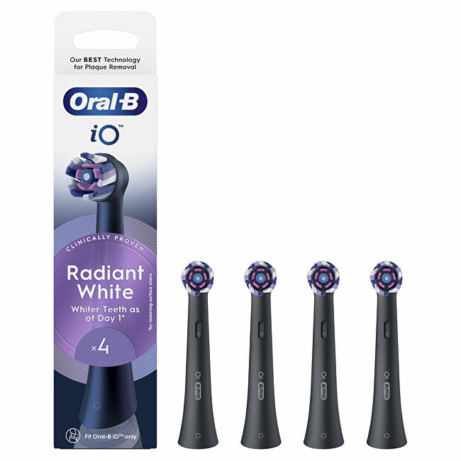 Replacement brush heads iO Radiant White Black 4 pcs