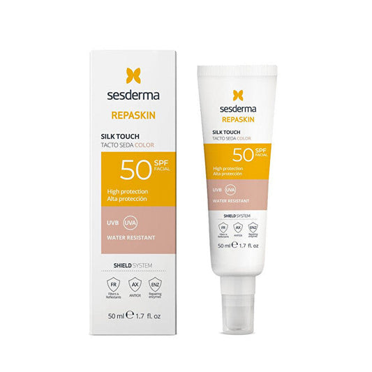 Sesderma Sesderma Protezione solare viso colorata SPF 50 Repaskin Silk Touch 50 ml