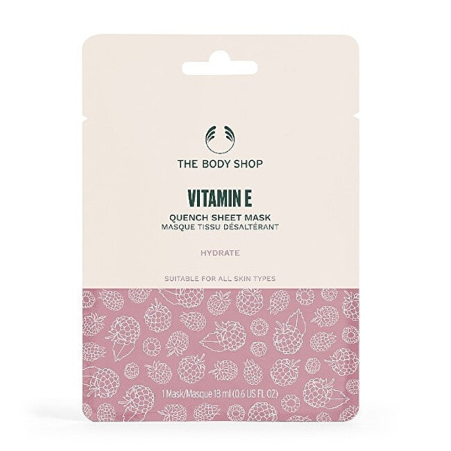 Moisturizing peeling face mask for all skin types Vitamin E (Quench Sheet Mask) 18 ml