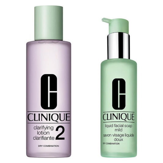 Clinique Clinique Set Lozione Chiarificante 2 + Sapone Viso Liquido Delicato