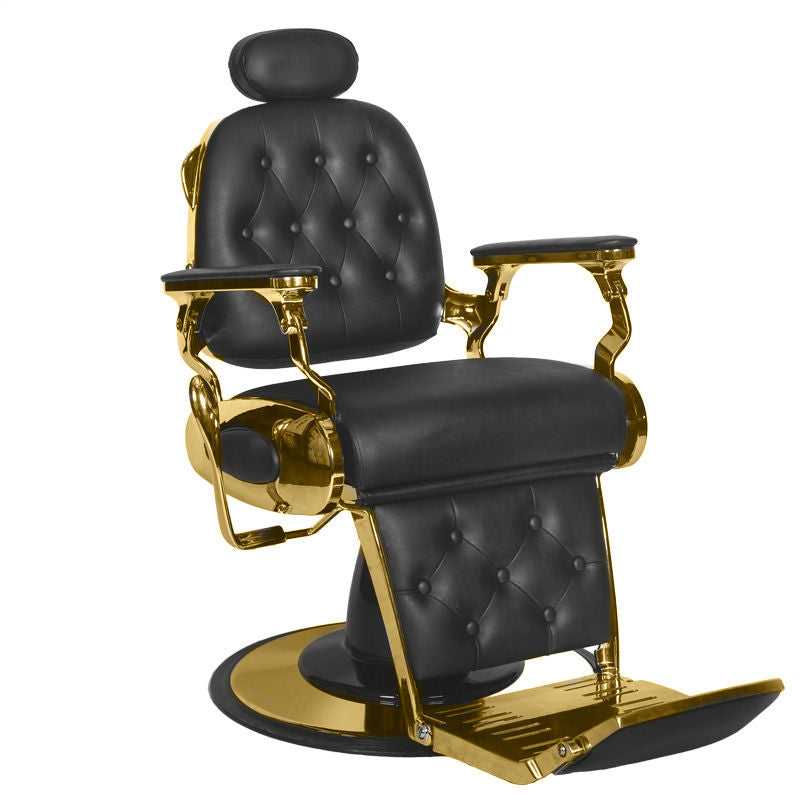 Gabbiano Barber Chair Grancesco Nero E Oro
