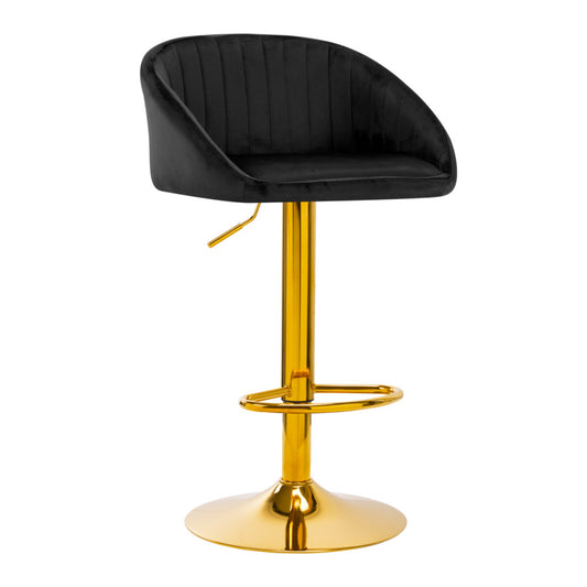 4Rico Stool Da Bar Qs-B16G Velvet Black