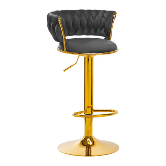 4Rico Stool Da Bar Qs-B313A Velvet Grey