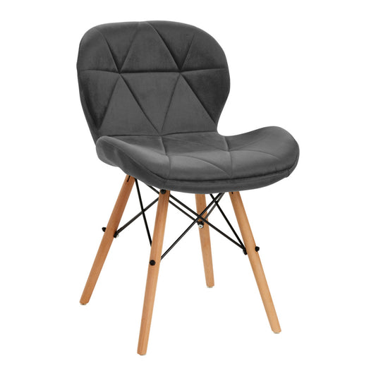 4Rico Chair Cosmetic Qs-186 Velvet Grey